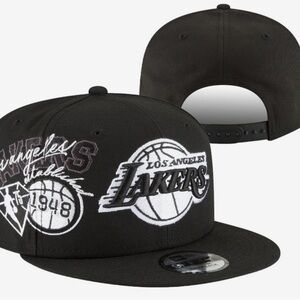 Black Lakers Snapback Hat